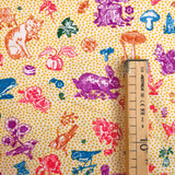 Cotone Americano H 110 cm - PASSEGGIATA NEL BOSCO/POIS SENAPE