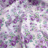 Tessuto Cotone Digital H 150 cm - ROSELLINE/VIOLA