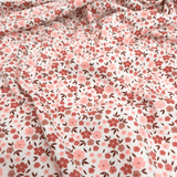 Jersey di Cotone H 150 cm - FIORELLINI ROSA ANTICO/LATTE