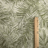 Tessuto Arredo Jacquard H 140 cm - FOLIAGE VERDE/LUREX ORO