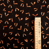 Cotone Americano H 110 cm - SEMI D'ACERO/NERO