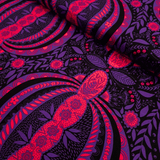 Cotone Americano H 110 cm - GIARDINO INCANTATO VIOLA/FUCSIA