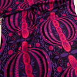 Cotone Americano H 110 cm - GIARDINO INCANTATO VIOLA/FUCSIA