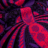 Cotone Americano H 110 cm - GIARDINO INCANTATO VIOLA/FUCSIA