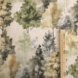 Fond numérique Panama en coton mélangé H 280 cm - PANIERS DE PÂQUES/PAPILLONS