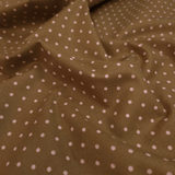 Cotone Americano H 110 cm - POIS ROSA/MARRONE