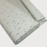 Cotone Percallino "Collezione Baby Flamingo" H 290 cm - VERDE