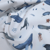 Piquet millerighe con stampa digitale H 150 cm - SOGNI OCEANICI