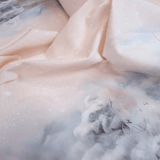 Tessuto per Tovaglie con abbassamento H 160 cm - PAESAGGIO INNEVATO