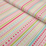 Cotone Americano H 110 cm - CORNICETTE COLORATE/BIANCO