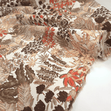 Panama Digital Fund Baumwolle H 280 cm - BRAUNE BLÄTTER