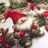 Tessuto per Tovaglie con abbassamento H 160 cm - MAGIA NATALIZIA SOTTO LA NEVE