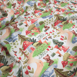 Piquet millerighe con stampa digitale H 150 cm - ALLEGRIA NEL BOSCO