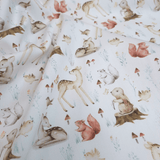 Piquet millerighe con stampa digitale H 150 cm - AMICI NEL BOSCO