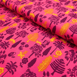 Cotone Americano H 110 cm - CAPPUCCETTO ROSSO/FUCSIA