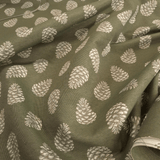 Tessuto Arredo Gobelin H 280 cm - PIGNE VERDE MUSCHIO
