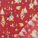 Weihnachtsbaumwolle – PUNKTE STERNE AUF GRÜNEM HINTERGRUND – Mindestzuschnitt oder Vielfaches von 25 x 140 cm