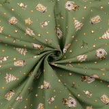 Cotone Natale H 145 cm - CASETTA D'INVERNO/VERDE