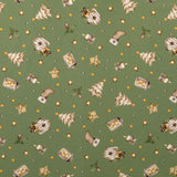 Cotone Natale H 145 cm - CASETTA D'INVERNO/VERDE