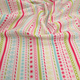 Cotone Americano H 110 cm - CORNICETTE COLORATE/BIANCO