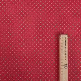Cotone Americano H 110 cm - POIS TORTORA/FRAGOLA