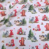 Tessuto Cotone H 140 cm - CAPPUCCETTO ROSSO