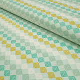 Cotone Americano H 110 cm - QUADRETTI VERDI