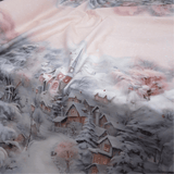 Tessuto per Tovaglie con abbassamento H 160 cm - PAESAGGIO INNEVATO