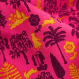 Cotone Americano H 110 cm - CAPPUCCETTO ROSSO/FUCSIA