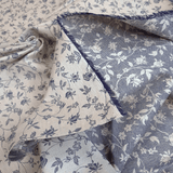 Tovagliato Fiandra di Cotone H 180 cm - FIORELLINI BLU