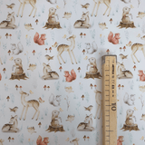 Piquet millerighe con stampa digitale H 150 cm - AMICI NEL BOSCO