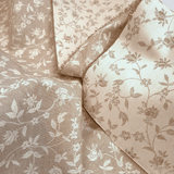 Tovagliato Fiandra di Cotone H 180 cm - FIORELLINI NOCCIOLA