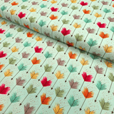 Cotone Americano H 110 cm - FRECCE/ACQUAMARINA