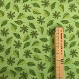 Cotone Americano H 110 cm - FOGLIE/VERDE