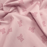 Piquet millerighe H 150 cm - COORDINATO ROSA ANTICO