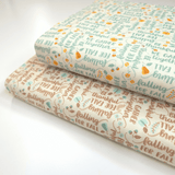 Cotone Americano H 110 cm - SCRITTE AUTUNNO