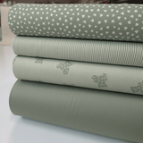 Piquet millerighe H 150 cm - COORDINATO VERDE SALVIA