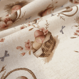 Fonds numérique Cotton Panama H 160 cm - PANIERS/BRANCHES DE PÂQUES