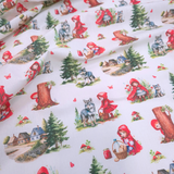 Tessuto Cotone H 140 cm - CAPPUCCETTO ROSSO