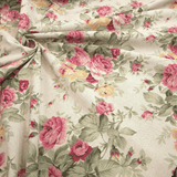 Cotone Fondo Grezzo H 280 cm - ROSE GIALLE E ROSA