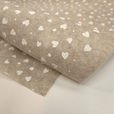 Pannolenci Stampato Little Love H 180 cm - LANA/CUORI BIANCHI