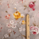 Fond numérique Panama en coton mélangé H 280 cm - PANIERS DE PÂQUES/PAPILLONS