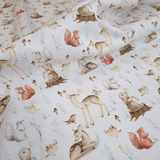 Piquet millerighe con stampa digitale H 150 cm - AMICI NEL BOSCO