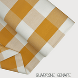 Collezione "Riga, quadretto e unito" H 180 cm - SENAPE