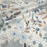 Tessuto antimacchia H 140 cm - FANTASIA FLOREALE CARTA DA ZUCCHERO