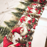 Tessuto per Tovaglie con abbassamento H 160 cm - MAGIA NATALIZIA SOTTO LA NEVE