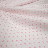 Coton Fantaisie - FLEURS ROSE FONCÉ - coupe minimum ou multiples de 25 x 290 cm