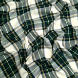 Tessuto Mano Lana H 150 cm - QUADRO SCOZZESE VERDE