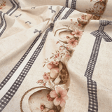 Tessuto per Tovaglie con abbassamento H 160 cm - PASQUA FIORITA/FIOCCHI BLU