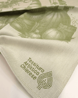 Asciugapiatti in puro cotone - GNOMO AUTUNNALE/VERDE